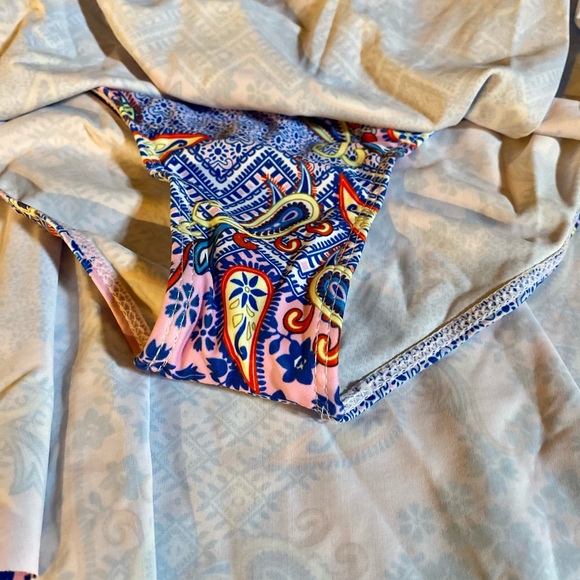 🏝️Multicolored One Piece Swim Dress🏝️ NIP - Picture 4 of 10